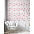 thumbnail image 5 of Ambesonne Retro Peel & Stick Wallpaper for Home, Flamingo Birds Polka Dots, 13"x72", Pale Pink White, 5 of 6
