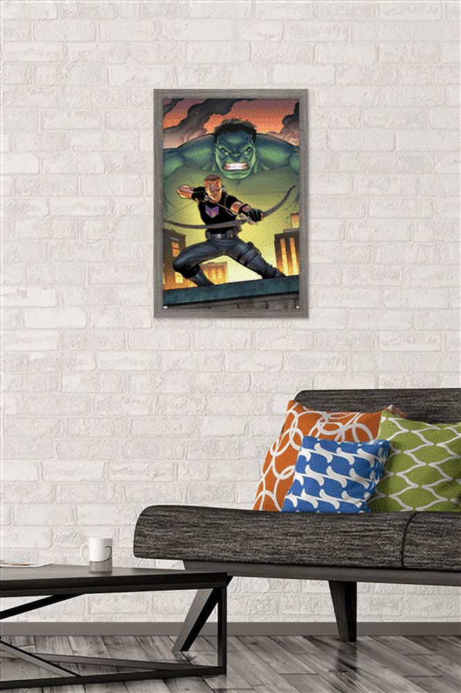 Marvel Comics - Hawkeye and Hulk - The Accused #1 Wall Poster, 14.725" x 22.375", Framed