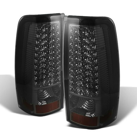 - Fits Smoked 99-02 Chevy Silverado 99-03 GMC Sierra Pickup LED Tail Lights Lamps