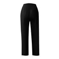 thumbnail image 5 of LWavelet Mens Lightweight Linen Lounge Pants Elastic Waist Drawstring Sleep Pants Black XL, 5 of 7