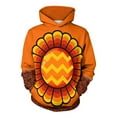 thumbnail image 2 of Craaazy Thanksgiving Hoodies for Women and Men Funny Turkey Prints Sweatshirt Womens Tops with Pockets Gifts for Women, 2 of 7
