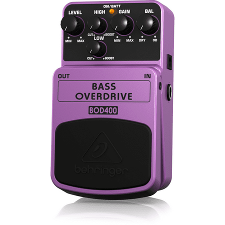 Behringer Bass Overdrive BOD400 Authentic Tube-Sound Overdrive Effects (Best Bass Overdrive Pedal 2019)