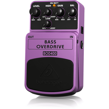 Behringer Bass Overdrive BOD400 Authentic Tube-Sound Overdrive Effects (Best Volume Pedal For Bass)