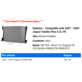 thumbnail image 2 of Radiator - Compatible with 2007 - 2009 Jaguar Vanden Plas 4.2L V8 2008, 2 of 2