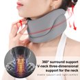 thumbnail image 2 of Neck Support Cervical Pillow Neck Brace Adjustable Soft Sponge Durable Foam for Relieve Cervical Pain Airplane Travel Nap Health (White,M), 2 of 7