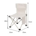 thumbnail image 4 of Silla de camping Silla de pesca de fácil almacenamiento para picnic Viajes en la playa (Blanco) Ehuebsd Para Estrenar, 4 of 7