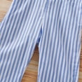 thumbnail image 6 of Kids Baby Girl Clothes Blue Striped Overalls Pants Outfits Baby Girl Strap Jumpsuit Halter Bodysuit 2-3T, 6 of 7