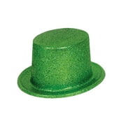 St Patricks Day Green Glitter Leprechaun Costume Top Hat
