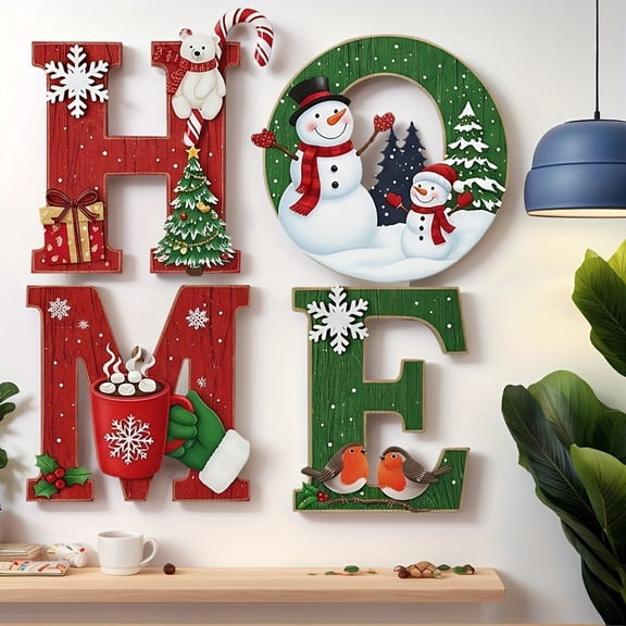 Heritage Holiday Home Sign, Christmas Wall Decor, Home Letters Wall Decor that Fills Your Home with Warmth, Full of Special, Heartfelt Touch, Welcome Your Family with More than Just a Decoration