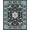 Black Beige Blue, Pattern 6, variant on ODIKA 8'x10' Washable Area Rug Non-Slip Chair-Friendly Mat Bulk Abstract Watercolor Transitional Gradient Border Distressed for Dining Room, Large Office, Lounge