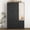 Black, variant on YWEN 3-Door Wardrobe Closet with Mirror & Adjustable Shelves, Modern Clothing Cabinet with Hanging Rod, Space-Saving Storage for Bedroom and Small Spaces(Black)