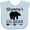 AE-Light Blue, variant on Inktastic Grammy Lil Bear Grandson Boys Baby Bib