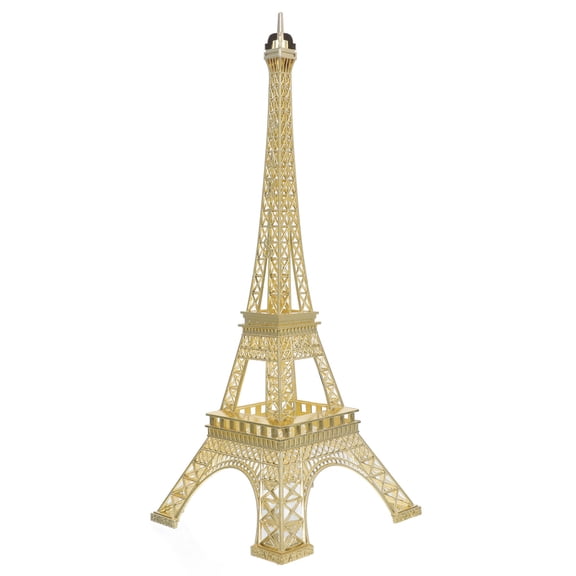 KONTONTY Home Decor Eiffel Tower Model Iron 1 Pcs Golden Vintage Design Desk Ornament