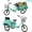Green, variant on Lukstr Adult Tricycle, 20 Inch 3-Wheel Trike with Seat Belt, Basket, Low Step-Through Cruiser Bike for Women, Men, Seniors