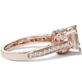 thumbnail image 3 of Pompeii 2 Carat Morganite & Diamond Vintage Engagement Ring 14K Rose Gold (H/I,I1), 3 of 4