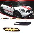 thumbnail image 2 of GTINTHEBOX Union Jack Smoke Amber LED Front Side Marker Light For 2011-2016 Mini Cooper R60 R61, 2 of 11