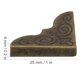 thumbnail image 4 of 100 UNIDADES Retro Álbumes de Metal Protector de Esquina Álbum Esquina Protector Decorativo Cubierta Cian Bronce Hierro DIY Álbum de Fotos Cubierta de Borde de Libro 22mm ANGGREK Otros, 4 of 8