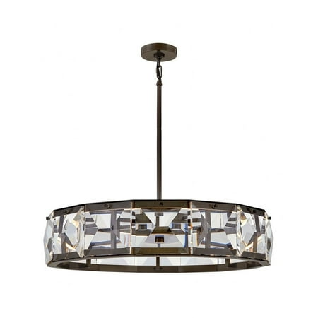 

51W Led Large Drum Chandelier in Glam Style-6.75 inches Tall and 30 inches Wide Bailey Street Home 81-Bel-4948290