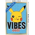 thumbnail image 3 of Pokémon - Pikachu Winking Mood Wall Poster, 22.375" x 34" Framed, 3 of 5