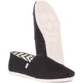 thumbnail image 5 of Toms Alpargata Men's Recycled Cotton Canvas Slip On Trainers In Black Size 10.5, 5 of 6
