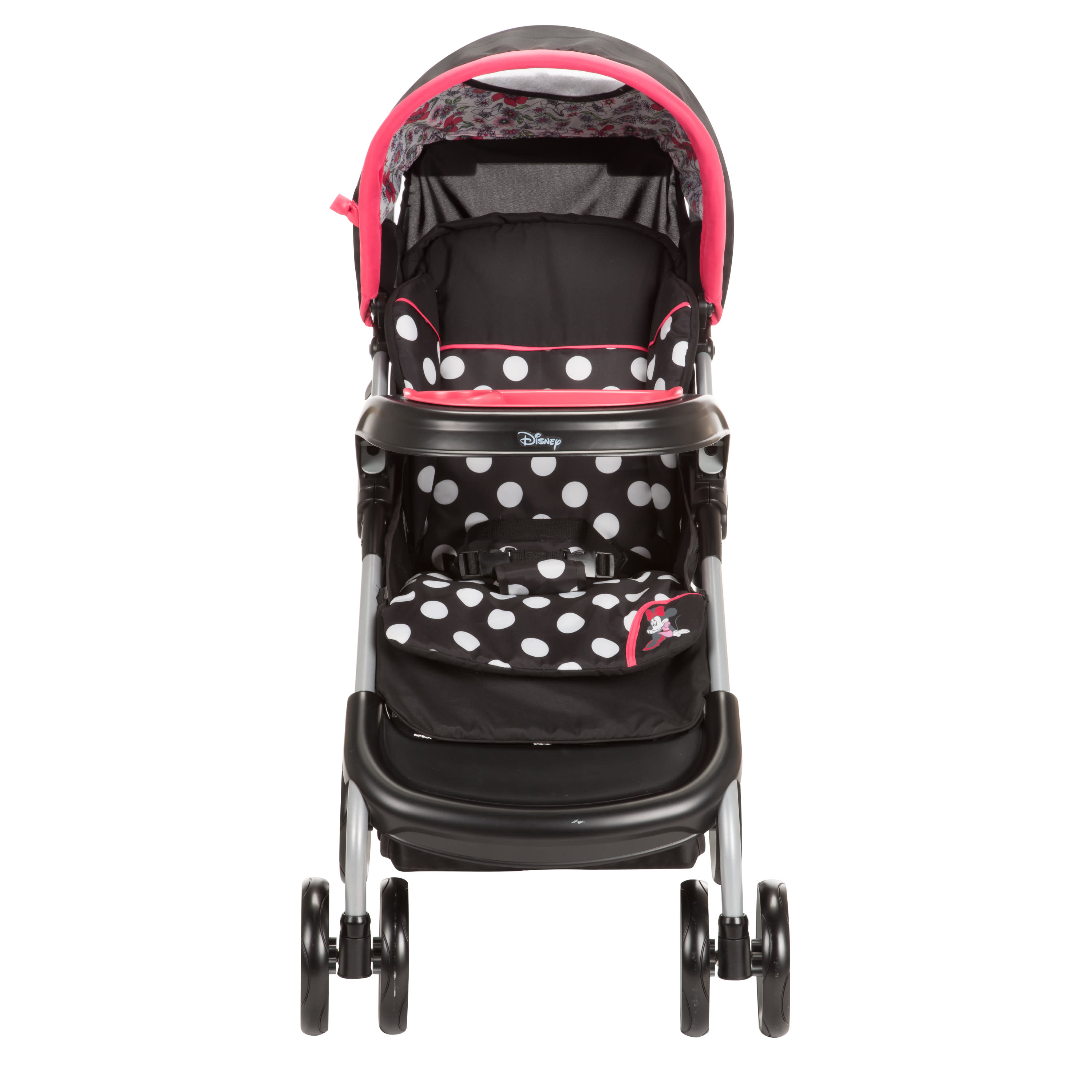 Disney Baby Lift & Stroll Plus Travel System, Minnie Coral Flowers - image 3 of 18