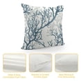 thumbnail image 4 of PHYHOO  Throw Pillow Cases Cozy Fleece Three-Tone Sea Coral Tree Decorative Cushion Covers for Couch Bed Sofa Farmhouse Decoration Sea Blue Grey, 4 of 5