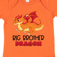 thumbnail image 4 of Inktastic Big Brother Cute Red and Orange Dragon Boys Baby Bodysuit, 4 of 5