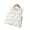 White, variant on KYAIGUO Boys Girls Padded Vest Sleeveless Jacket for Kids Baby Fall Winter Thickened Outerwear Toddler Warm V-Neck Cotton Waistcoat 9 Months-6 Year