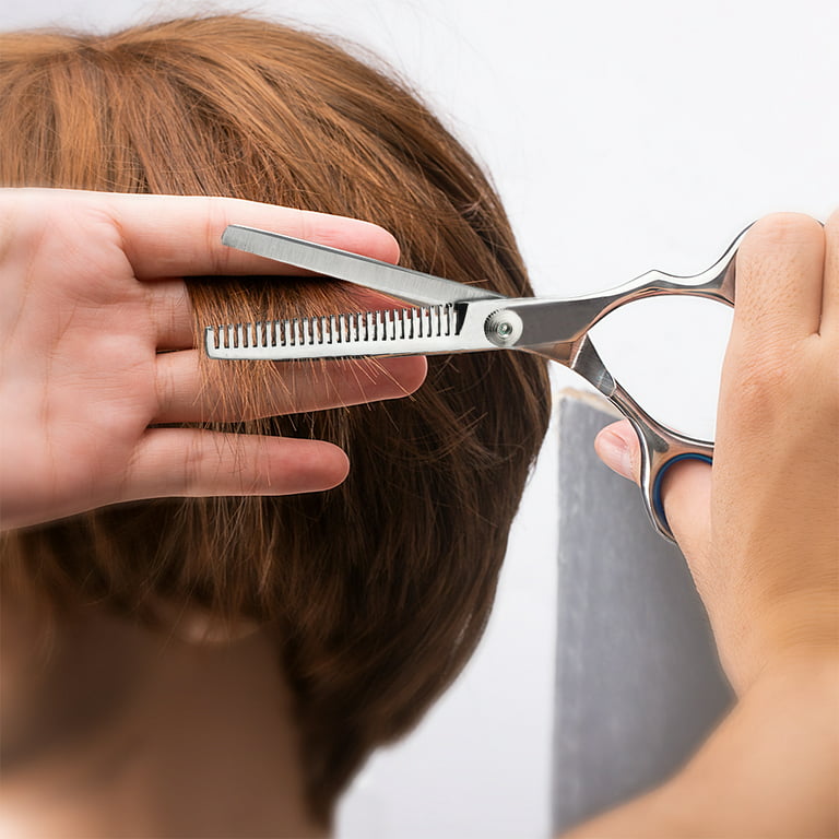 Suvorna 6 Hair Cutting Scissors & Thinning Shears Set - Professional Razor  Edge Hair Scissors - Japanese Stainless Steel Hair Thinning/Cutting Shears