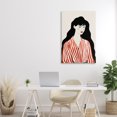 thumbnail image 3 of Stupell Industries Modern Woman in Striped Blouse Canvas Art, 24 x 36, by Omar Escalante, 3 of 8