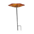 thumbnail image 2 of Baño de aves Alimentador de aves Hierro fácil Instalación de jardín Decoración del jardín Ornamento de accesorios 2 puntas para al aire libre Jardín Naranja, 2 of 8