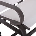 thumbnail image 5 of Outdoor Glider Chair, Gliders for Outside Patio with Smooth Rocking Mechanism & Stable Construction, Glider Rocking Chair for Backyard Poolside Garden Deck Balcony, White, 5 of 13