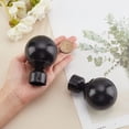 thumbnail image 3 of 2PCS Round Curtain Rod Finials Drapery Pole Ball End Black Replacement Decorative End Head Caps for 1”Home Office Curatins Rod Decor Supports(3.5x2.6inch) DIYDIY, 3 of 7