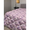 thumbnail image 2 of Floral Down Alternative Comforter, Soft Toned Spring Petals Ornamental Eco Shabby Form Herbs Classic Print, Microfiber Quilt for All Season, 5 Sizes, Pale Blue White Taupe, by Ambesonne, 2 of 3