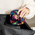 thumbnail image 6 of Monkey Sanitary Napkin Bag, Sanitary Napkin Purse, Pencil Pouch with Zipper, Coin Pouch Zipper, 4.7x6.6x6.6 in, Velvet, Sponge, Oxford Cloth, 6 of 6
