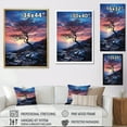thumbnail image 4 of Designart "Sky Photo magic Twilight II" Floral Floater Framed Wall Art Living Room, 4 of 7