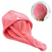 Hair Towel Wrap for Women Coral Fleece Hair Turban Dry Hat for Drying Wet Hair, Easy Twist Hair Towels 26" x 10"
