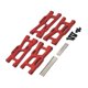 thumbnail image 5 of Brazo de Suspensión RC Piezas de Repuesto de Aleación de Aluminio Piezas de Repuesto Modificadas de Bricolaje para Wltoys Escala 1:14 Modelo 144010 12 rojo, 5 of 8