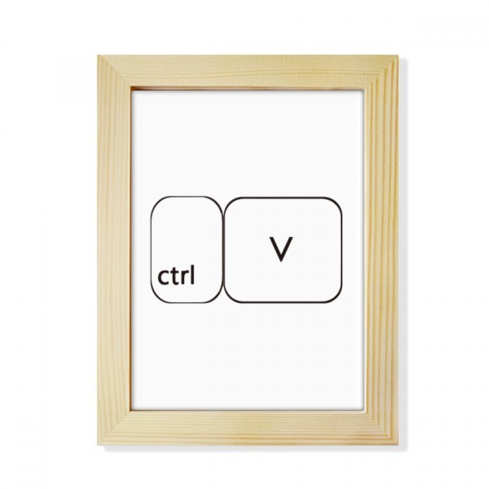 Keyboard Symbol ctrl V Desktop Adorn Photo Frame Display Art Painting