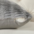 thumbnail image 2 of Home Soft Things Shaggy Wavy Faux Fur Pillow Covers, 1 piece, 20"x20", Grey, 2 of 8