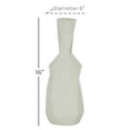 thumbnail image 4 of DecMode 6"W, 16.25"H Stoneware Modern Vase, White, 1 - Piece, 4 of 8
