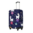 thumbnail image 2 of Balery Luggage Cover Lama in Space Print Suitcase Covers for Luggage Elastic Washable Suitcase Protector Fits 18-32 Inch Luggage-Large, 2 of 9