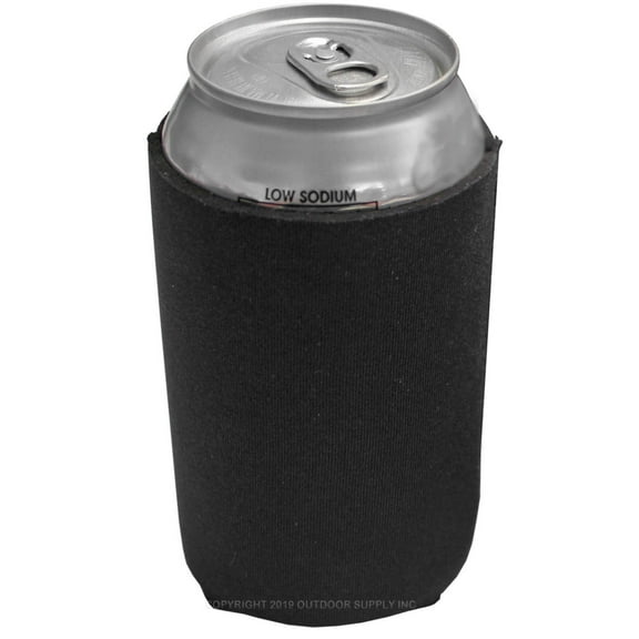 Big Ol' Neoprene Reversible Can Cooler Black
