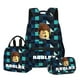 thumbnail image 3 of ROBLOX Virtual World-mochila escolar para niñas, bolsa de almuerzo, estuche de lápices de doble capa, juego de tres piezas, 3 of 4
