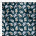 thumbnail image 4 of Soimoi Tissu Georgette Poly Bleu Imprimé Plume au Mètre 42 Pouces de Large, 4 of 6