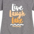 thumbnail image 3 of Instant Message - Live Laugh Lake - Toddler And Youth Girls Fleece Dress, 3 of 6