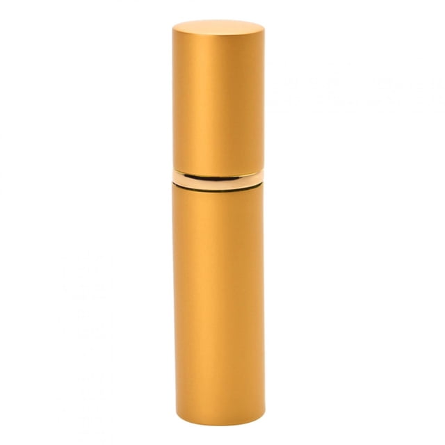 Botella de perfume recargable de 10 ml, bomba vacía portátil, loción, atomizador de perfume, oro