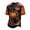 Purple, variant on Halloween Men's Sport Jersey Top, Short Sleeve Crewneck Pumpkin Print Halloween Tees,Athletic Halloween Costumes Shirt for Men