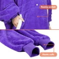 thumbnail image 4 of Catalonia Oversized Hoodie Blanket Sweatshirt,  Wearable Sherpa Fleece Giant Pullover for Adults Men Women Teenagers Wife Girlfriend Gift, 4 of 7