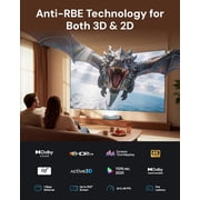Aetherion Max 4K 3D ultra short throw projector & 120 Cinematic Screen Bundle